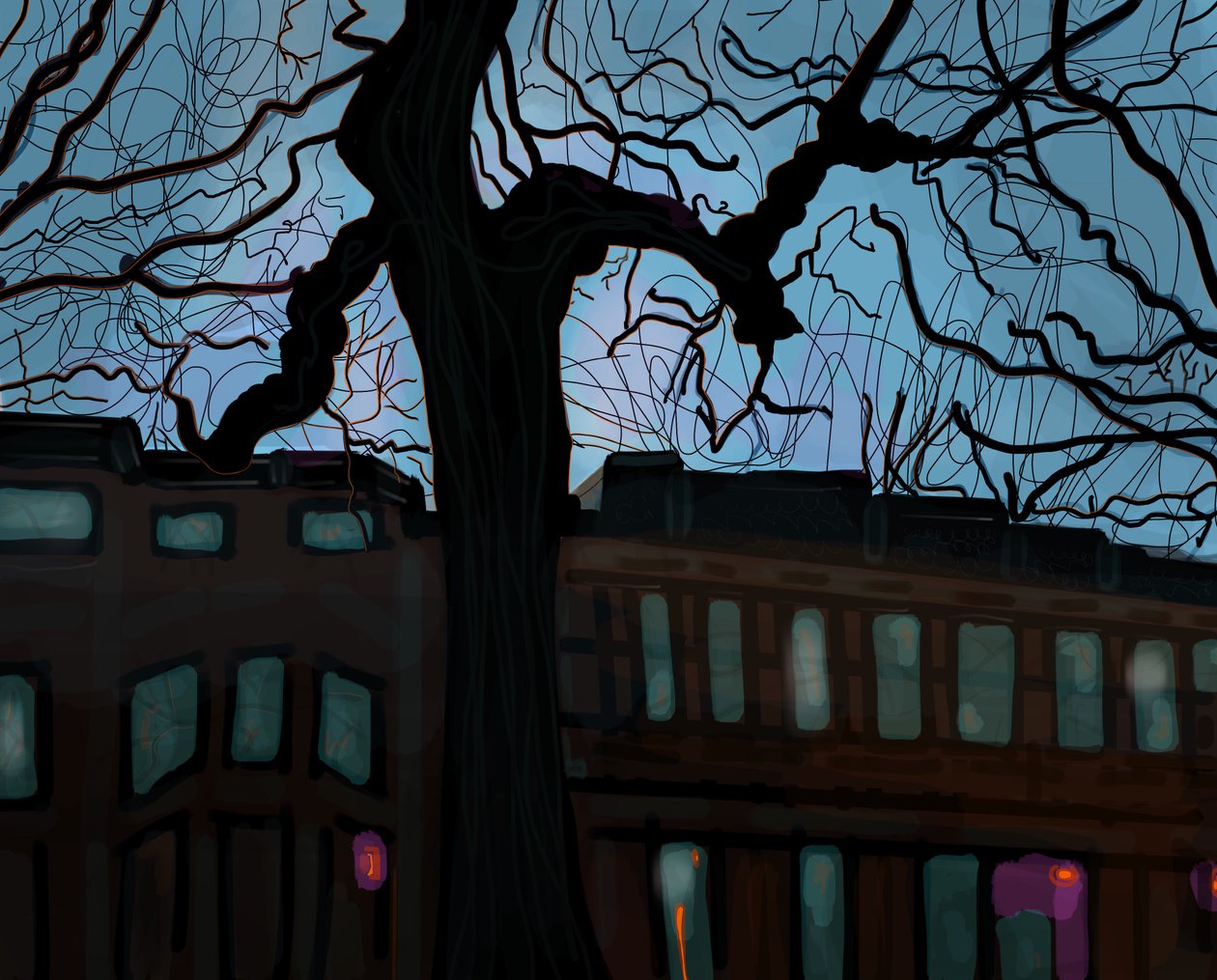 Calle 7 al atardecer de Evan Sklar