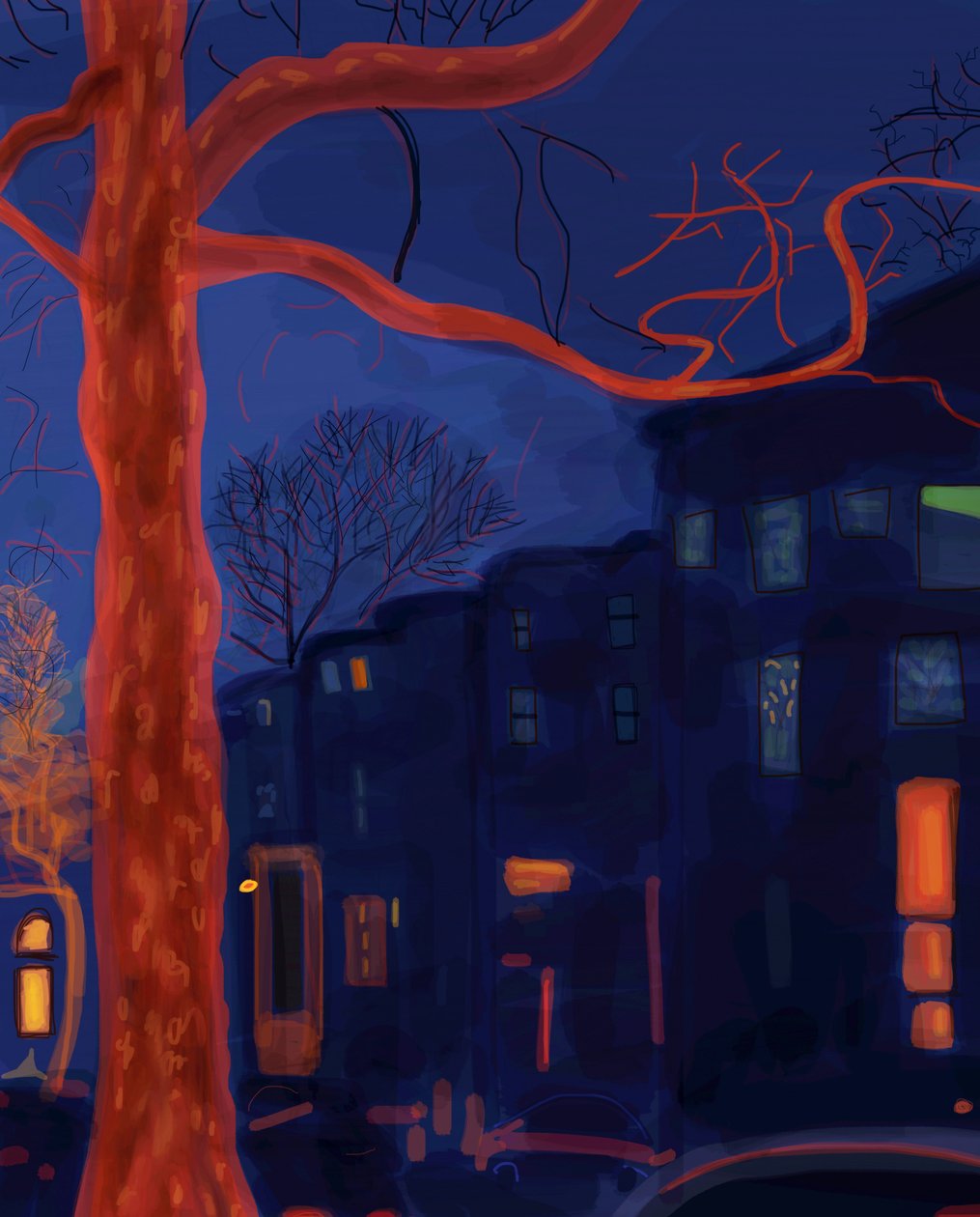7th Street, Brooklyn, 2016 (arte digital) de Evan Sklar