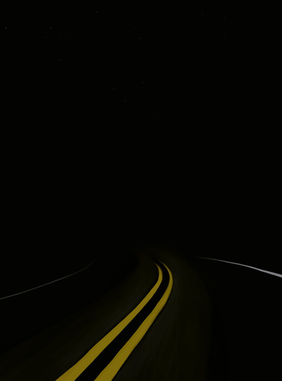 Driving The Road At Night # 3 Brooklyn (arte digital) de Evan Sklar