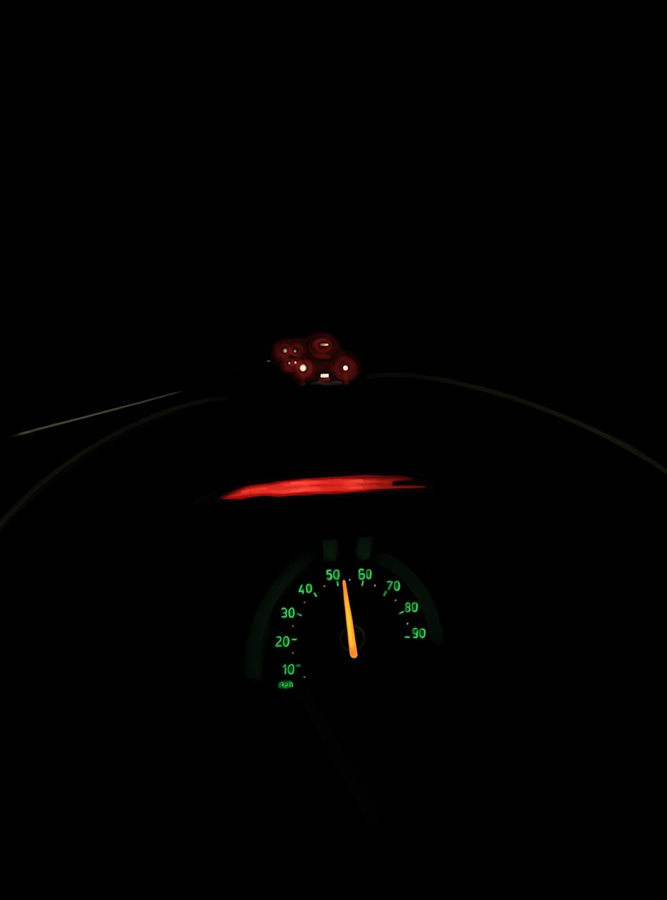 Driving The Road At Night # 4 Brooklyn (arte digital) de Evan Sklar