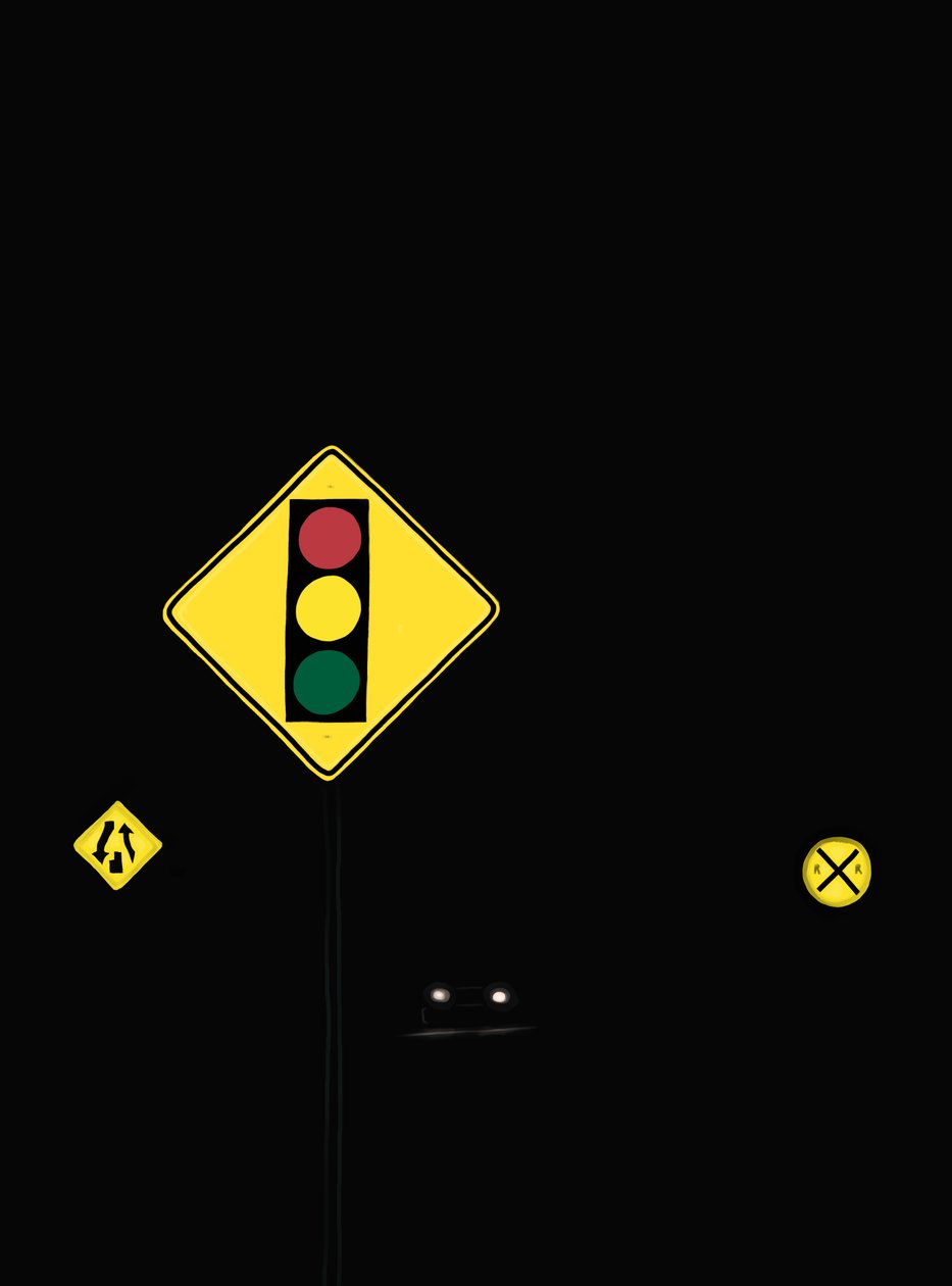 Driving The Road At Night # 6 Brooklyn (arte digital) de Evan Sklar
