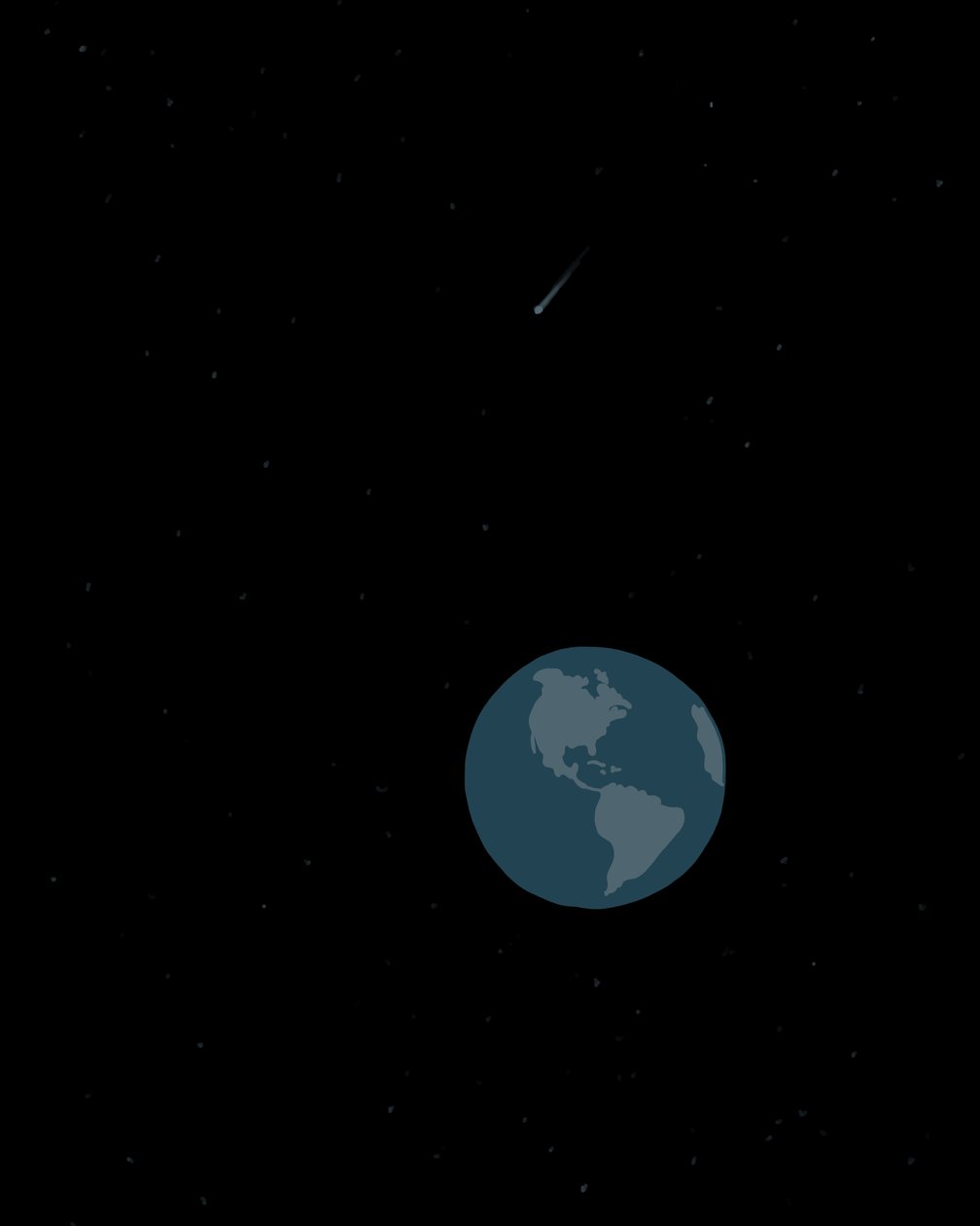 La Tierra vista desde el espacio (arte digital) de Evan Sklar