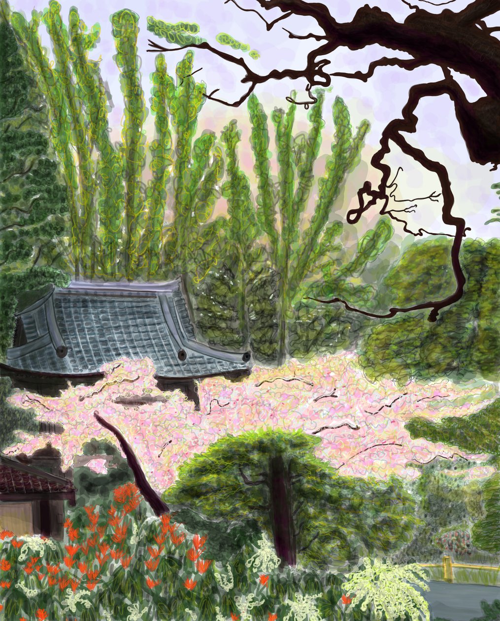 Jardín japonés de Evan Sklar