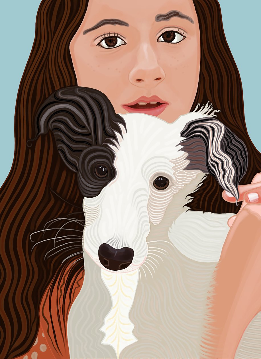 Minnie y Ava (arte digital) de Evan Sklar