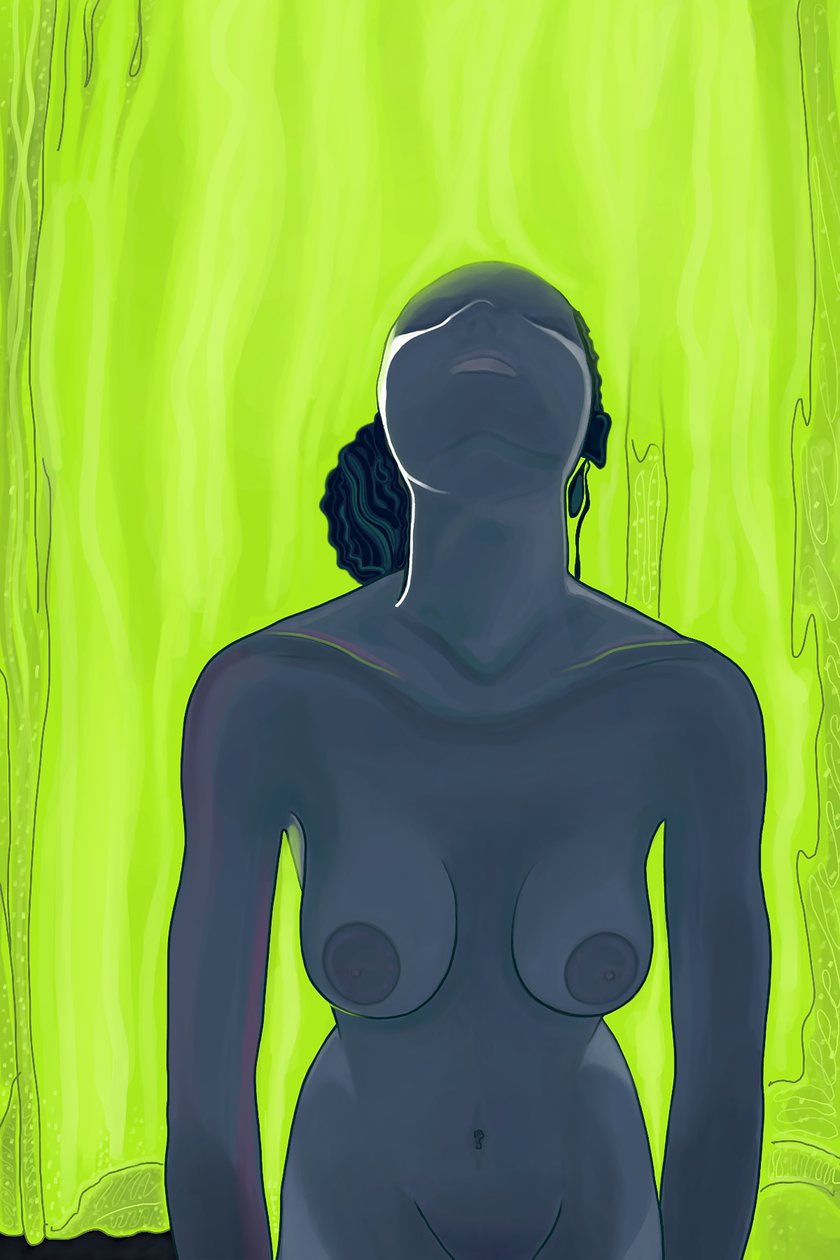 Desnudo, Brooklyn (arte digital) de Evan Sklar