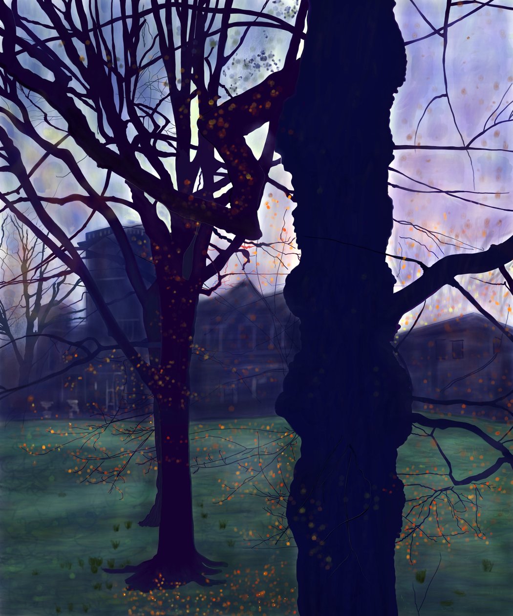 Prospect Park, amanecer, principios de primavera de Evan Sklar