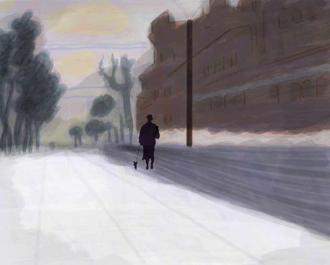 Prospect Park, West After Snow (arte digital) de Evan Sklar