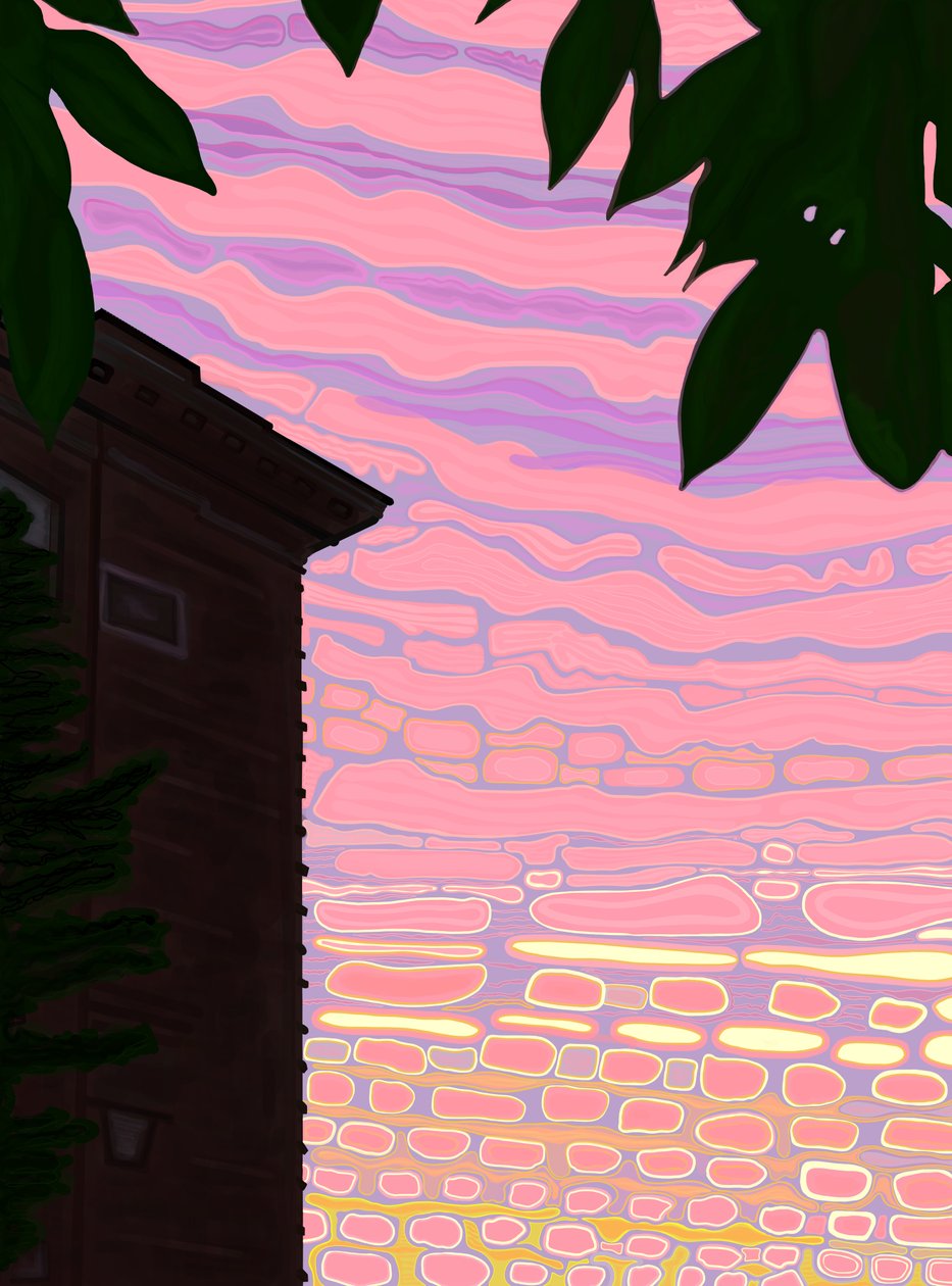 Septiembre, 6 AM, 7 calle (arte digital) de Evan Sklar