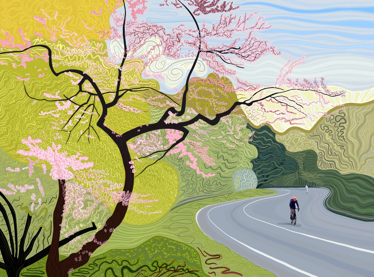 Primavera Ciclista En Prospect Park (arte digital) de Evan Sklar