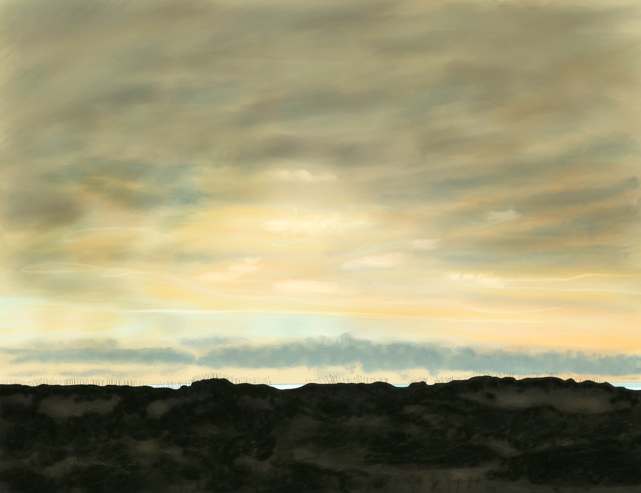 Playa del Cisne, Dunas y Cielo de Evan Sklar
