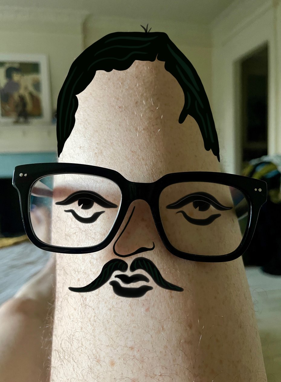 Thigh Guy, c.2020-24 (arte digital) de Evan Sklar