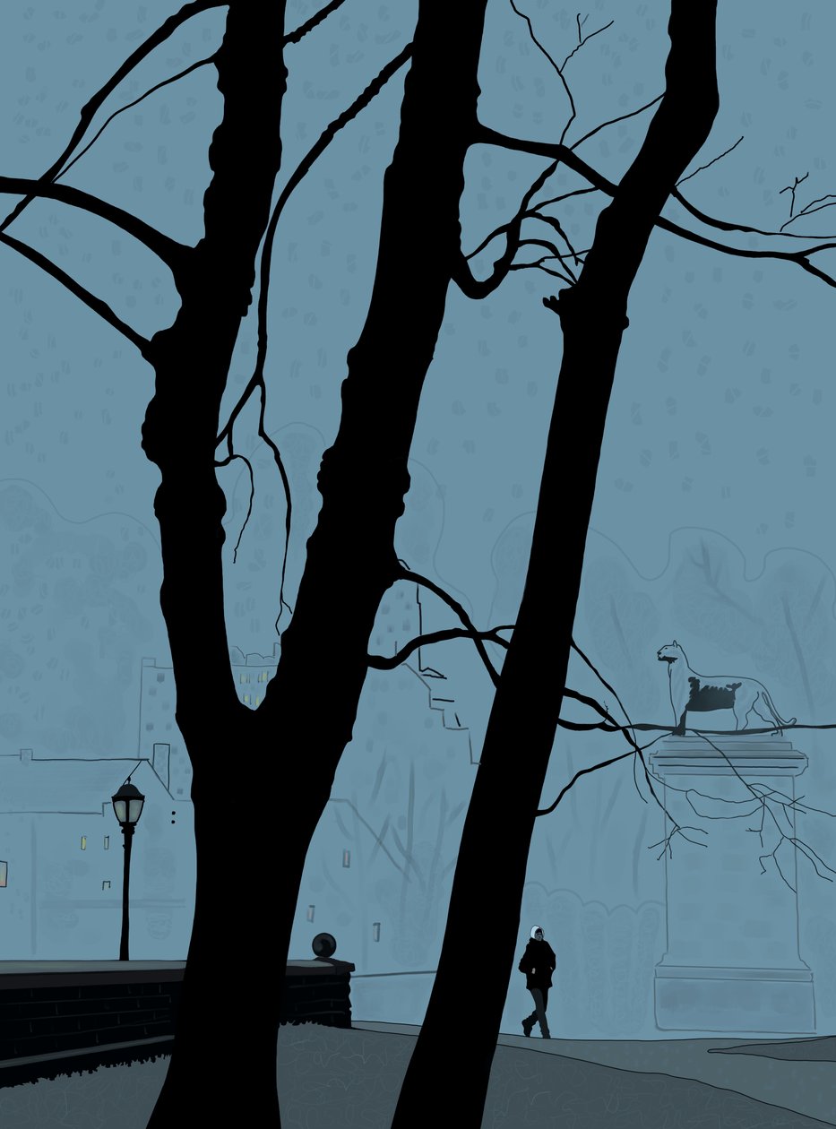 Entrada de la Tercera Avenida, Prospect Park (arte digital) de Evan Sklar