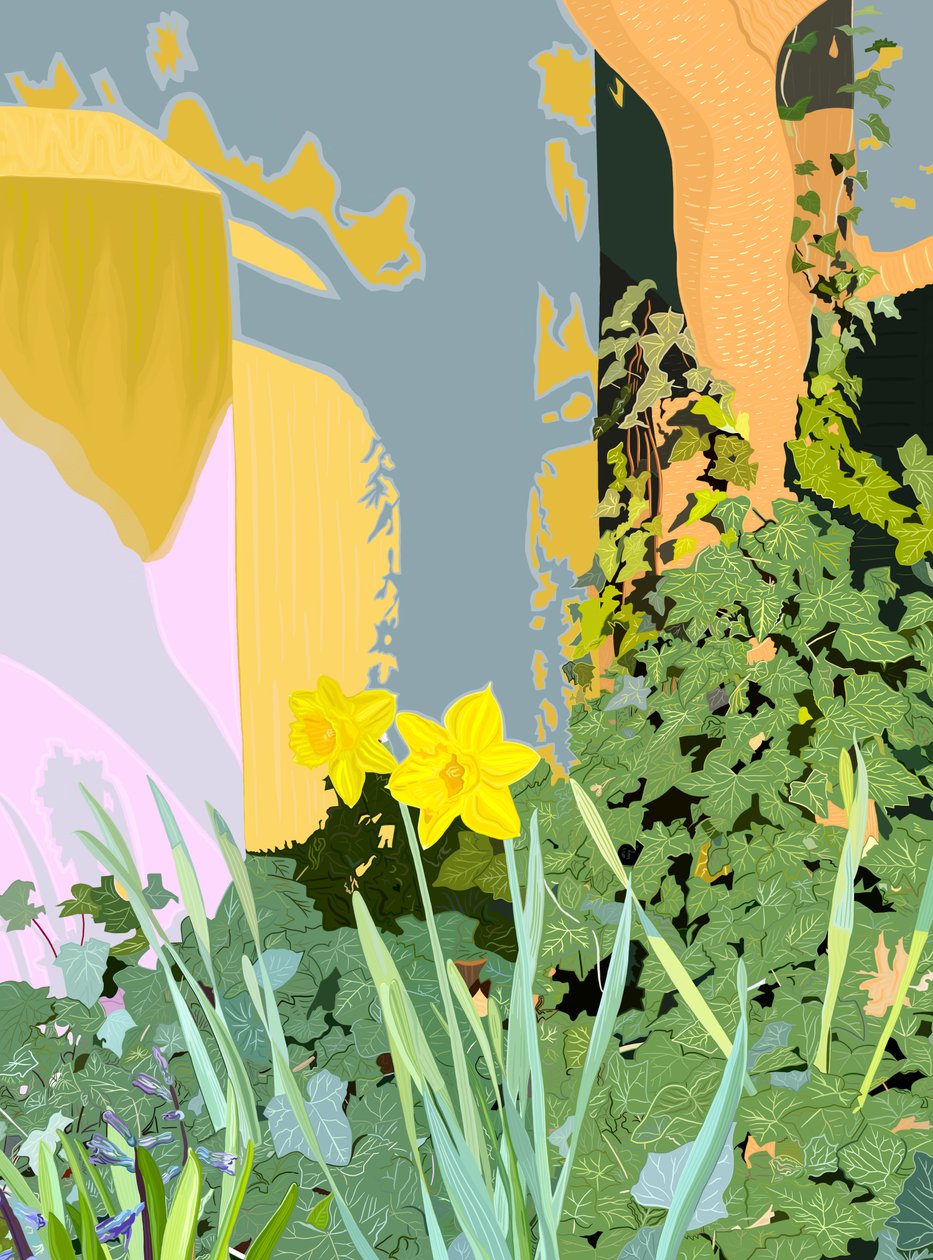 Dos narcisos.jpg, c.2020-24 (arte digital) de Evan Sklar