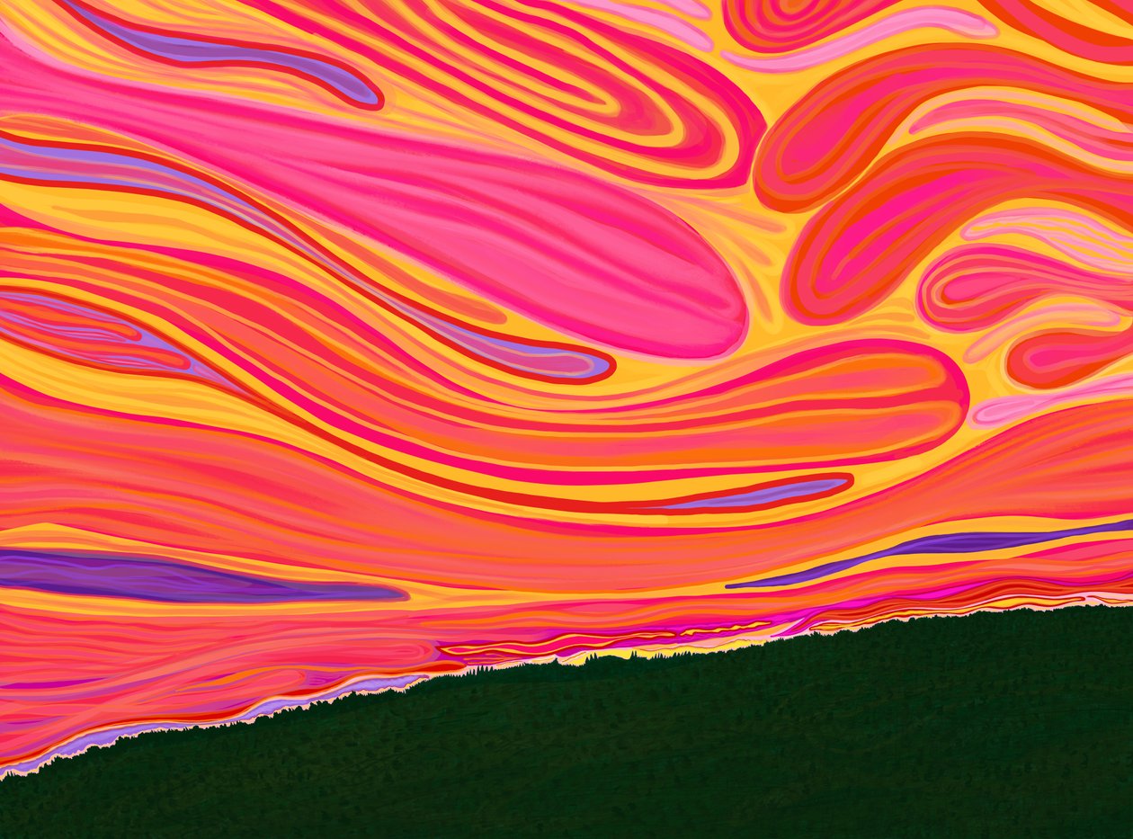 Vermont Hillside In Summer (arte digital) de Evan Sklar