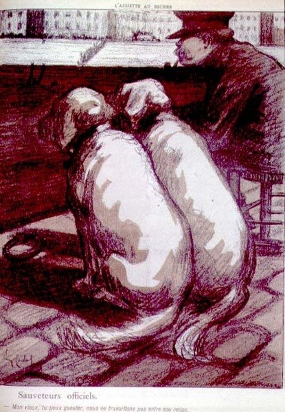 Los oficiales del bote salvavidas, "Mi viejo, puedes gritar, pero no trabajamos durante las comidas", p.1183 de 