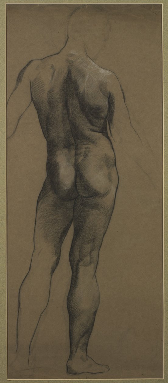 Estudio de desnudo masculino de Evelyn De Morgan