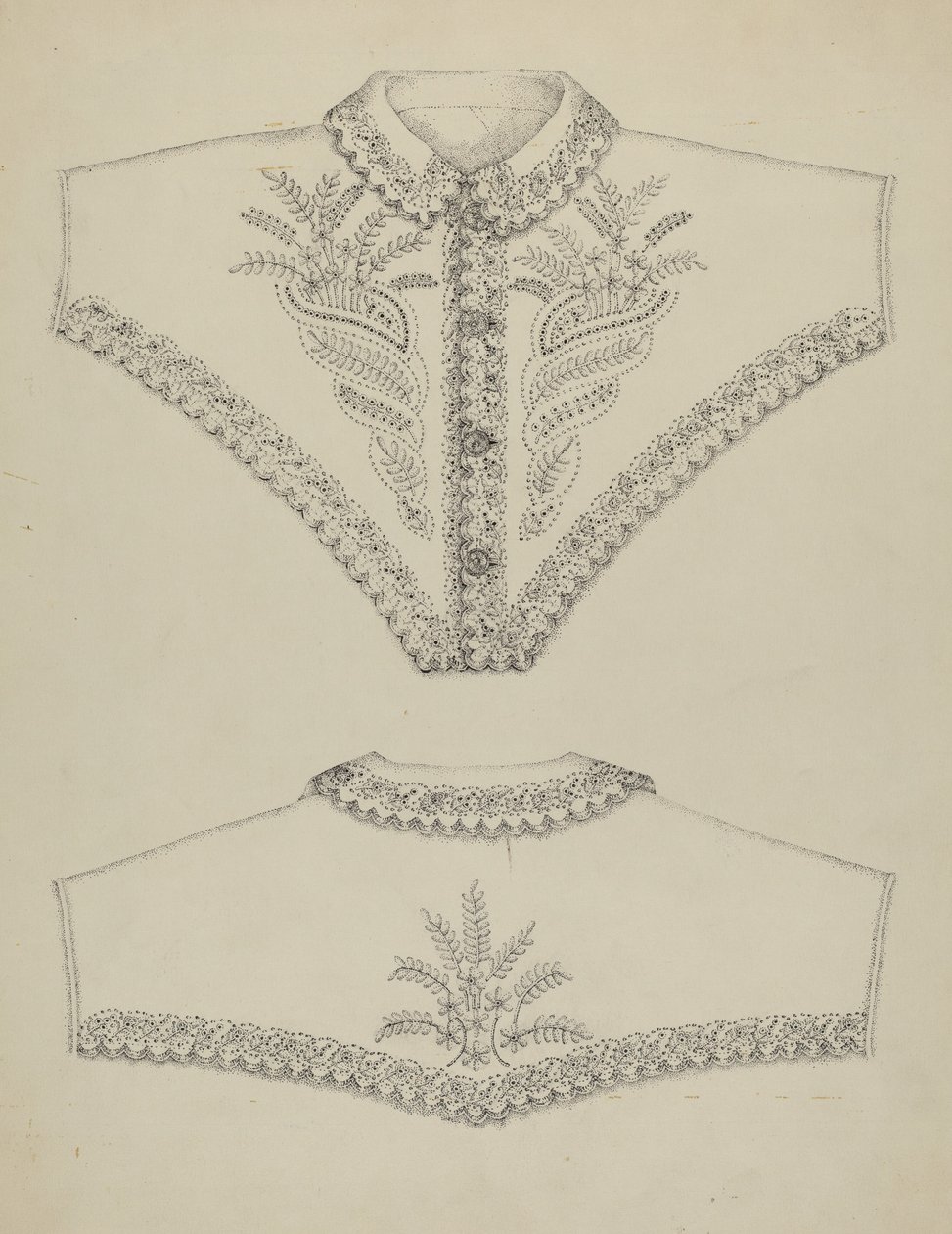 Bata Bordada de Evelyn Bailey