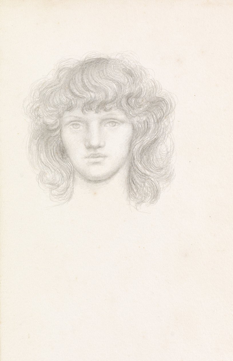 Cabeza de una Chica de Evelyn De Morgan