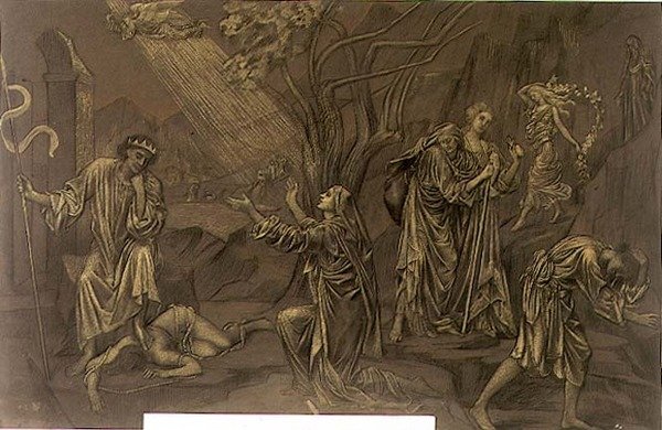 El Valle de las Sombras, c.1899 de Evelyn De Morgan