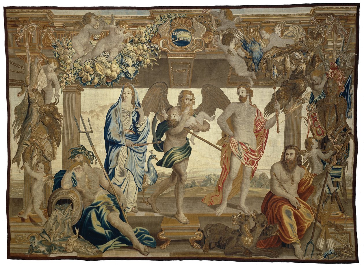 Los cuatro elementos y el tiempo Los meses, las estaciones, los elementos, el día y la noche (título de la serie) de Everaert Leyniers