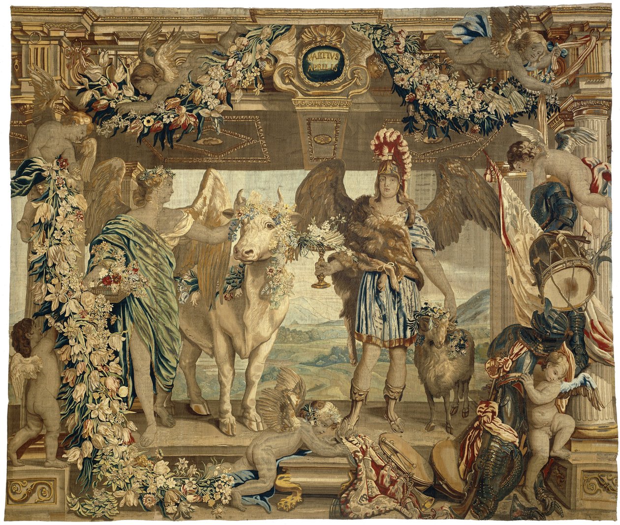 marzo y abril Los meses, las estaciones, los elementos, el día y la noche (título de la serie) de Everaert Leyniers