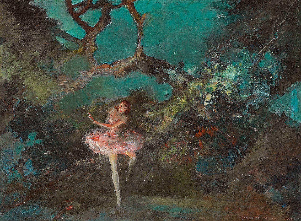 Ballet Girl on Stage de Everett Shinn