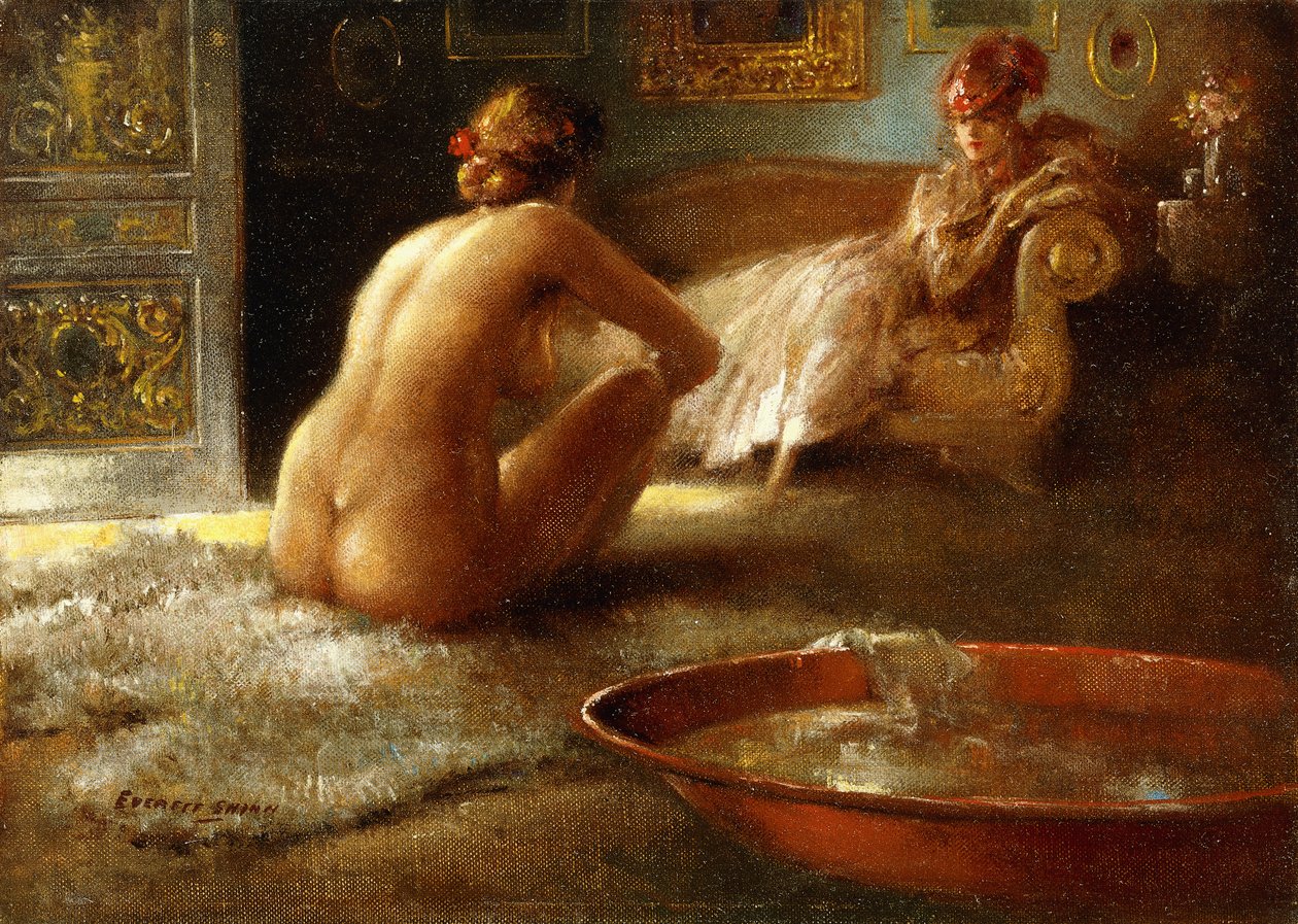 El voyeur y su bañista de Everett Shinn
