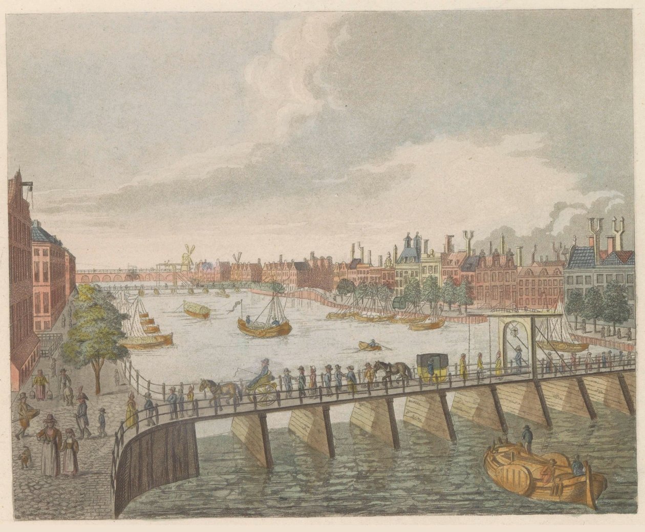 Vista del Binnen-Amstel, hacia 1810-1813 Vue de l