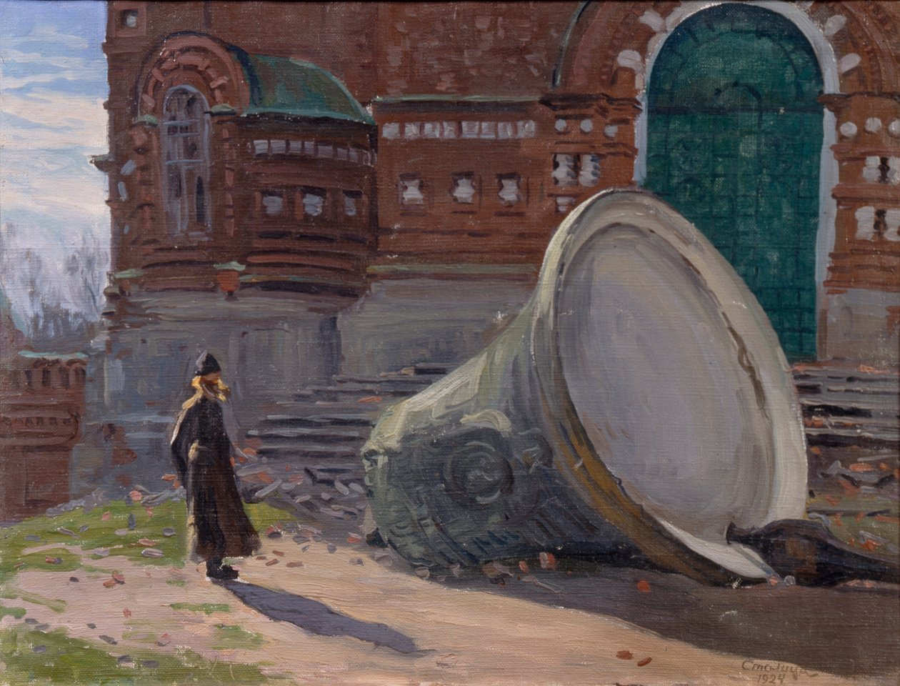 La ruina de las campanas de la iglesia, 1924 de Evgeni Ivanovich Stolitsa