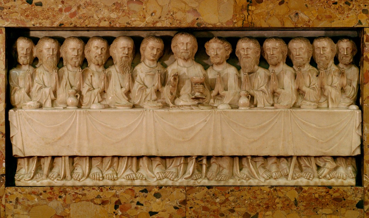 La última cena, c.1340 de Evrard d