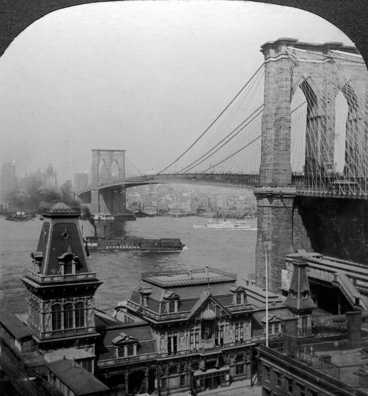 Puente de Brooklyn, Nueva York, EE.UU. de Excelsior Stereoscopic Tours