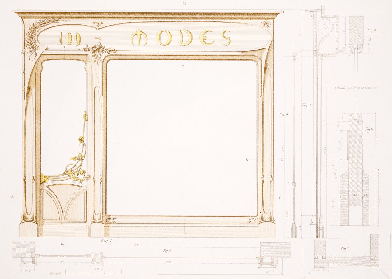 Diseño para una tienda de moda, ilustración de 
