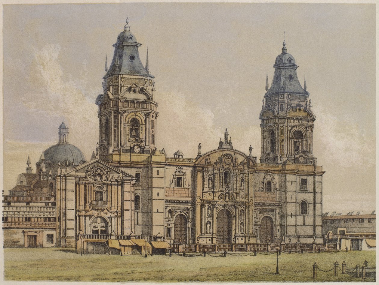 Catedral de Lima, ilustración de 