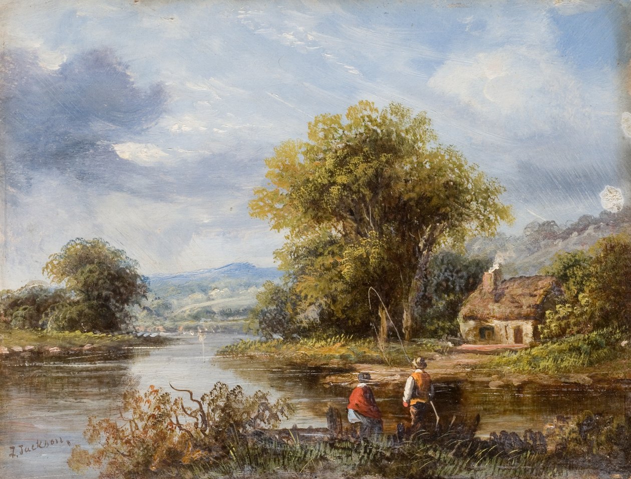 Vista del Tyne - El ferry de F. Ernest Jackson