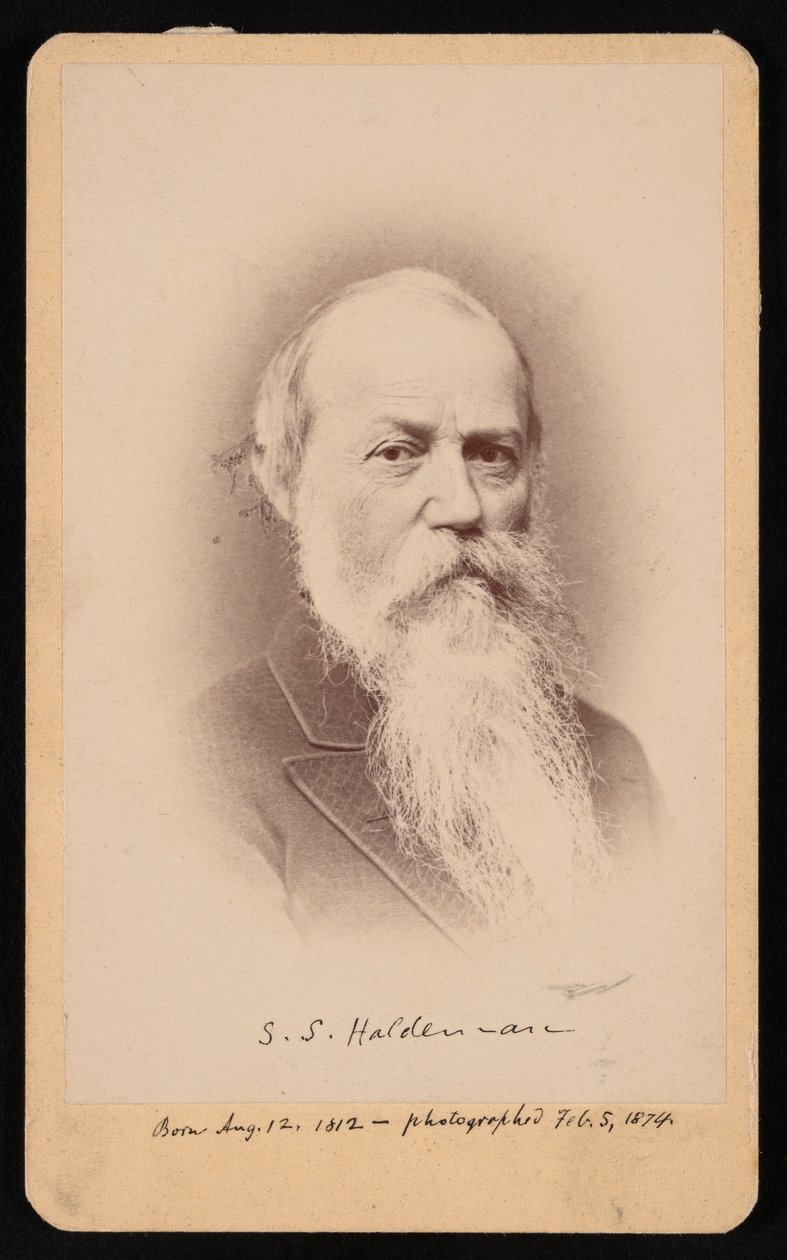 Retrato de Samuel Stehman Haldeman 1812-1880, 5 de febrero de 1874 de FA Wenderoth and Co