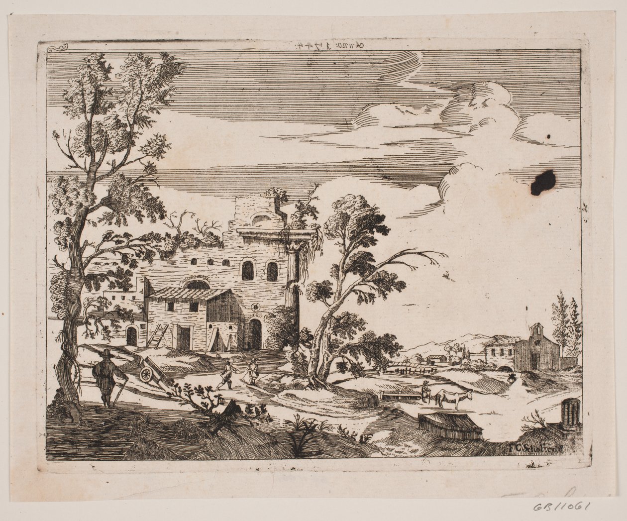 Paisaje italiano de F.C. Scholten