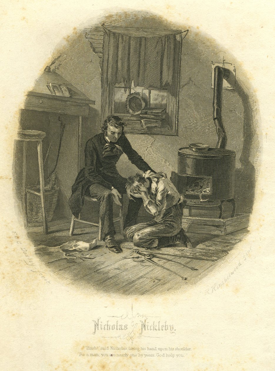 Nicholas Nickleby: Nicholas y Smike, 1867 de F.O.C. and McRae, C. John Darley