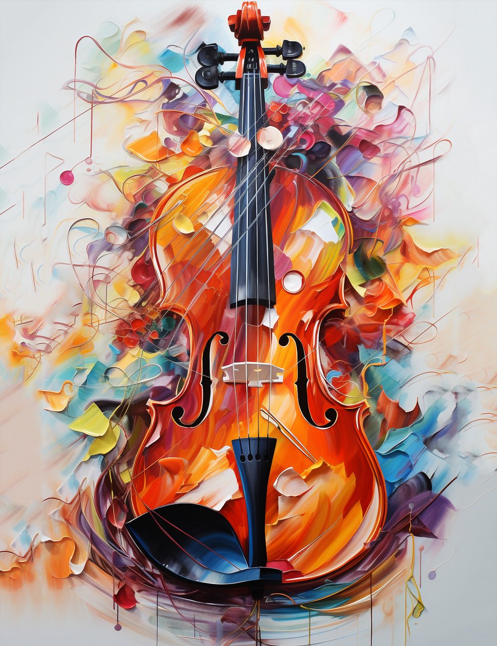 Se vende hermoso cuadro de violín, decoración de impresión de arte de pared, decoración de impresión de arte de pared de F. Abderrahim