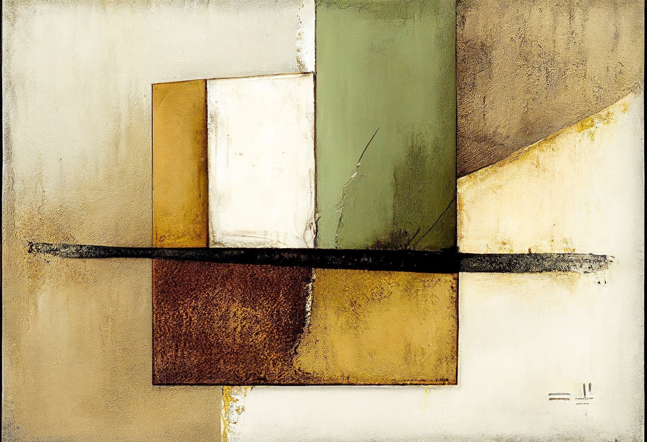 Composición de arte abstracto geométrico, impresiones de arte mural de F. Abderrahim