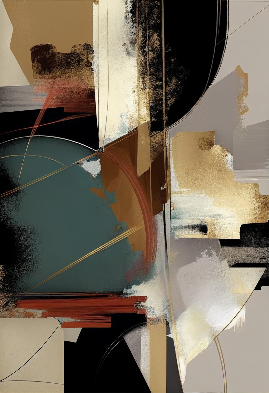 Pintura abstracta moderna en venta, impresiones verticales en lienzo, decoración de dormitorio de F. Abderrahim