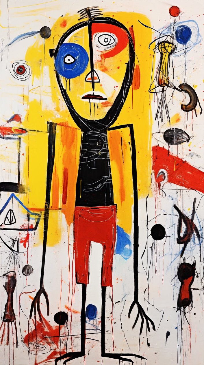 Arte naïf y pintura Folk Art, decoración de pared primitiva, impresiones en lienzo online de F. Abderrahim