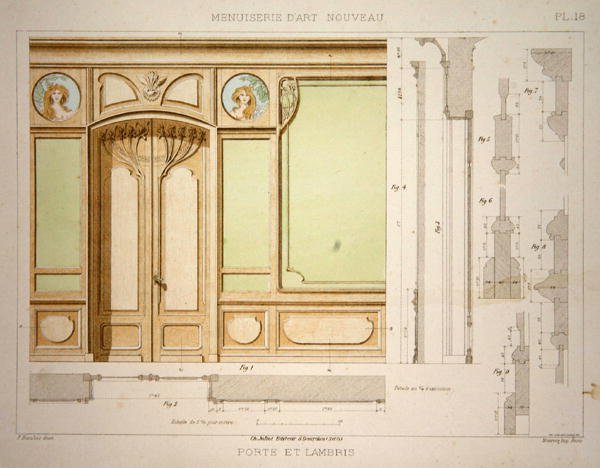 Puerta y zócalo, ilustración de 
