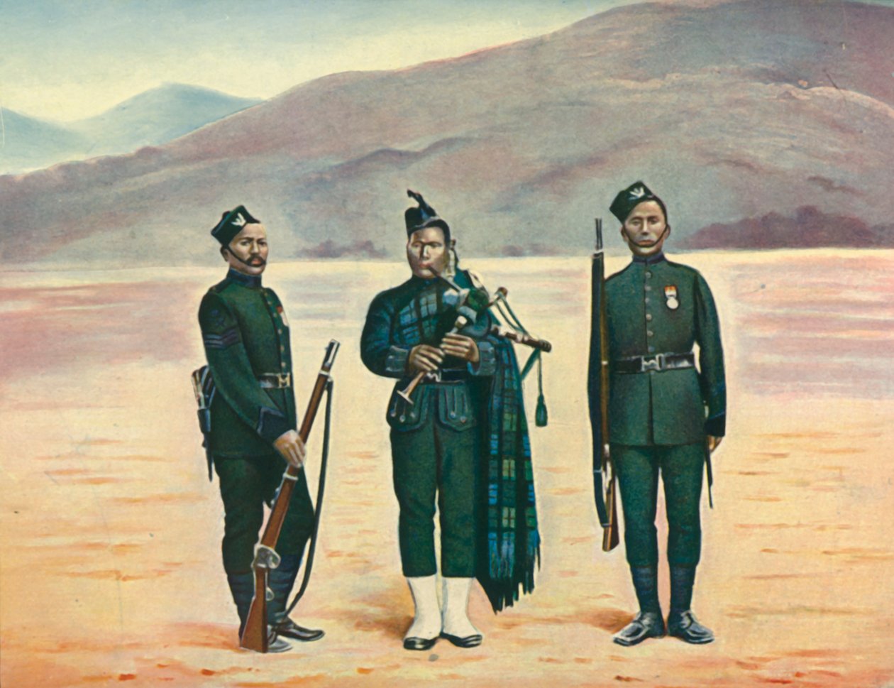 El Quinto Gurkhas, 1901 de F Bremner
