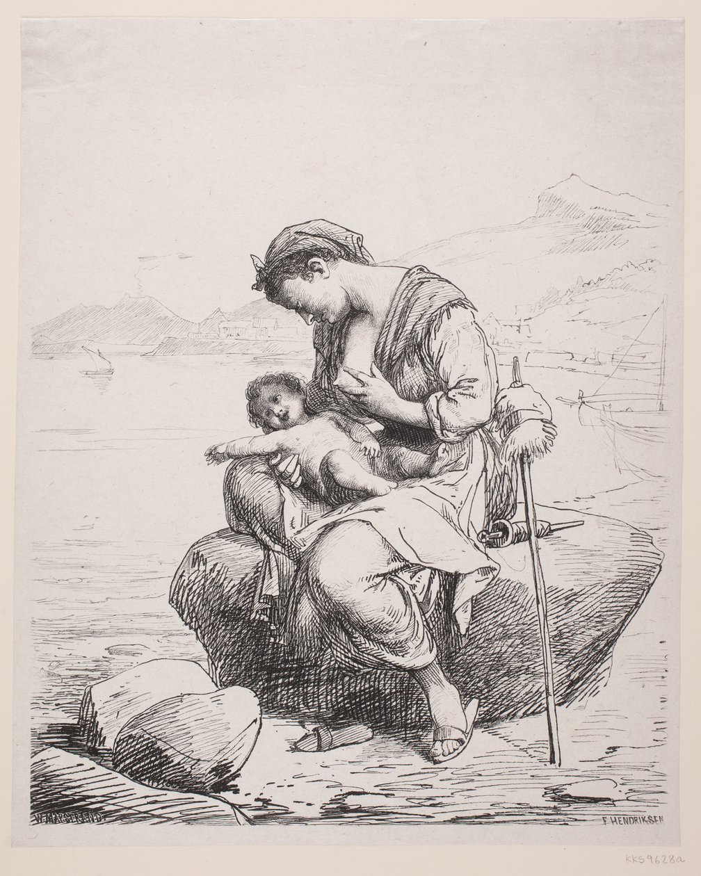 Una joven madre de F. Hendriksen