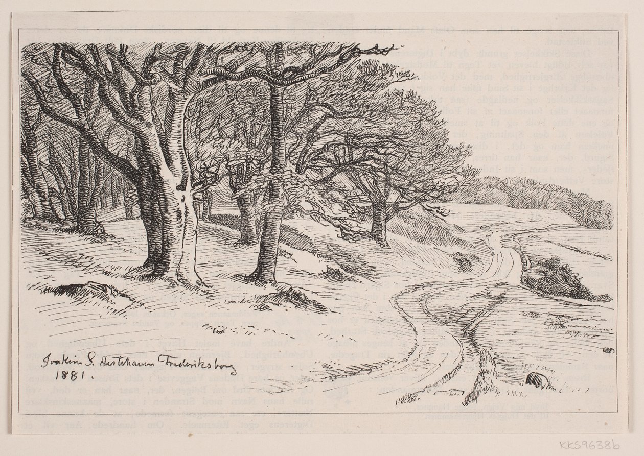 Fra Hestehaven, Frederiksborg de F. Hendriksen