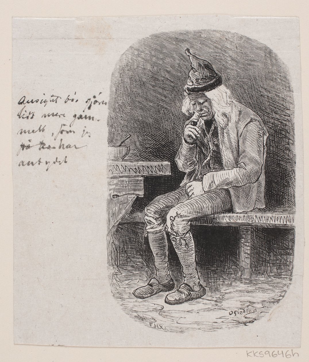 Ilustración para "El séptimo padre en la casa" de F. Hendriksen