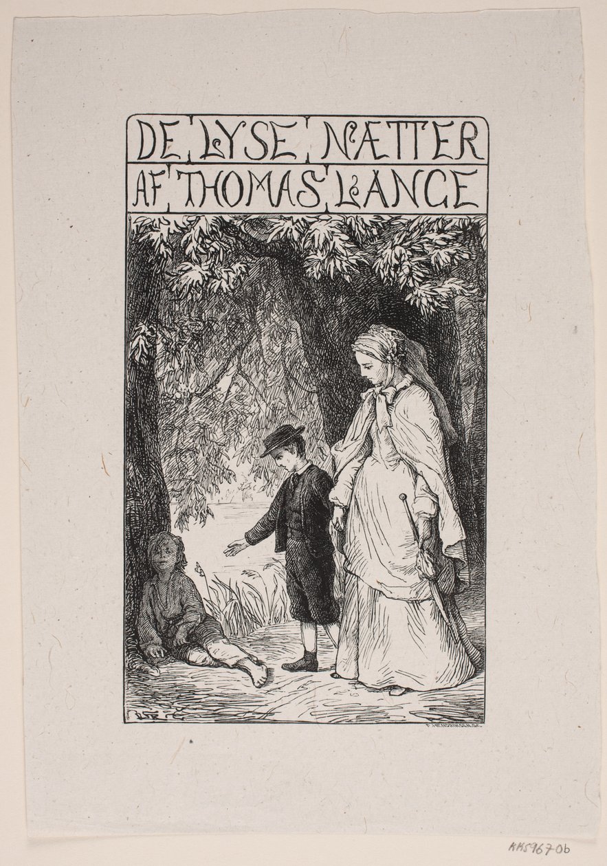 Portada para Th. Lange "Las noches claras" de F. Hendriksen