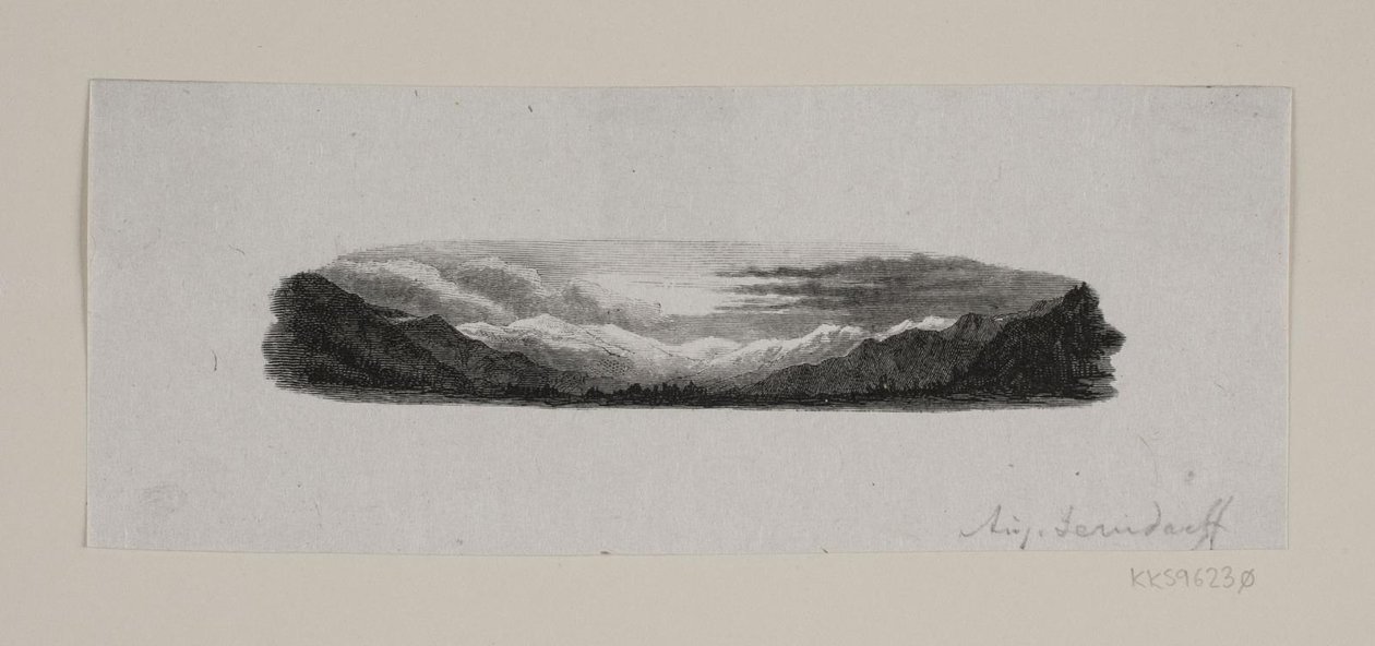 Vignet. Montañas Nevadas de F. Hendriksen