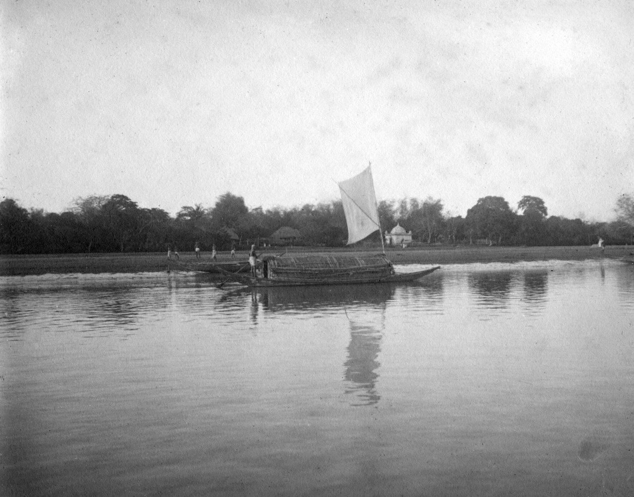 Río Hooghly, Alipore, India, 1905-1906 de F. L. Peters