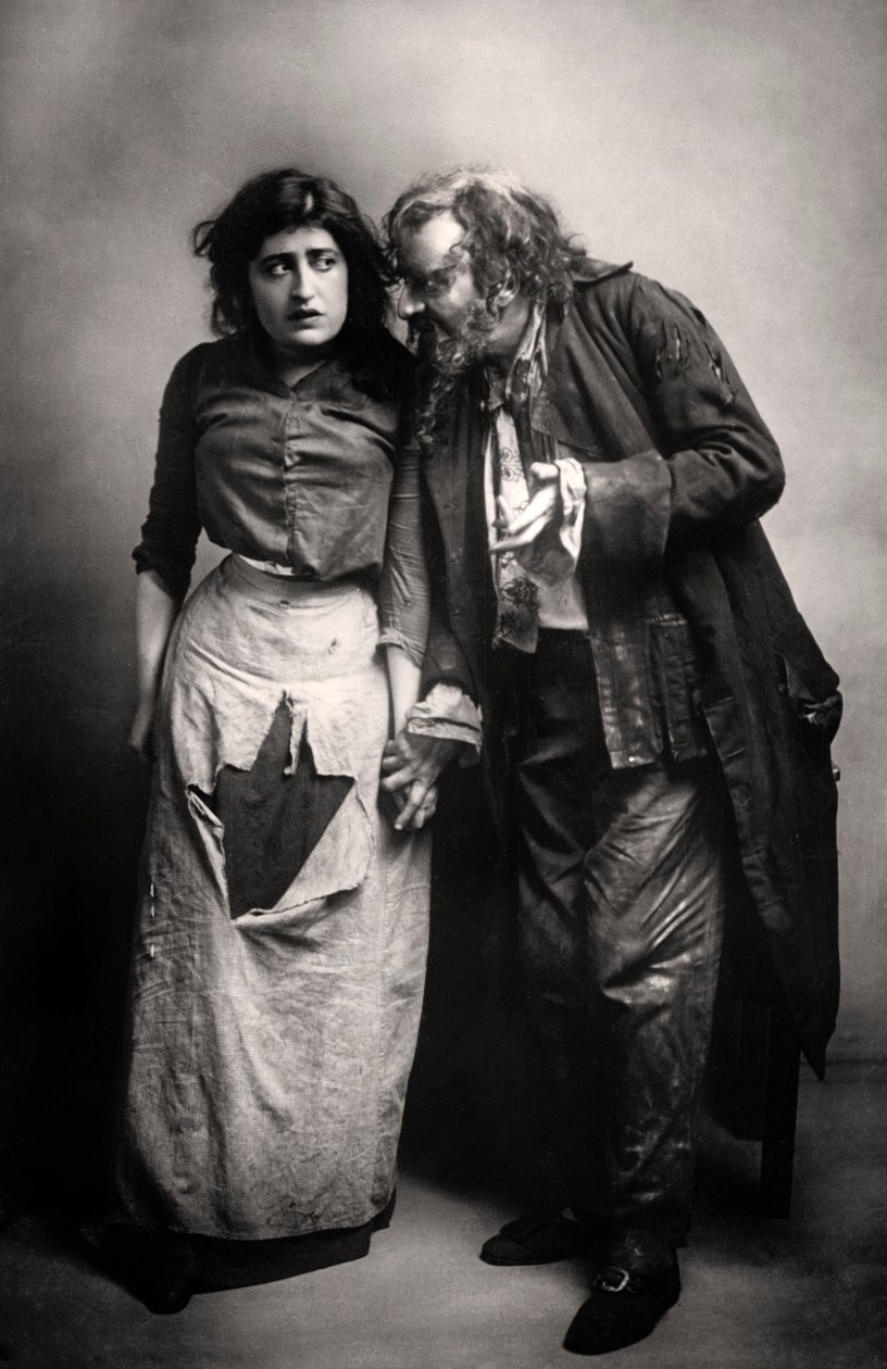 Constance Collier 1878-1955 y Herbert Beerbohm Tree 1853-1917, actores ingleses, 1906 de F. W. Burford
